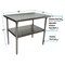 Bk Resources Work Table Stainless Steel W/Undershelf, Plastic bullet feet 48"Wx24"D SVT-4824 - alternate 4